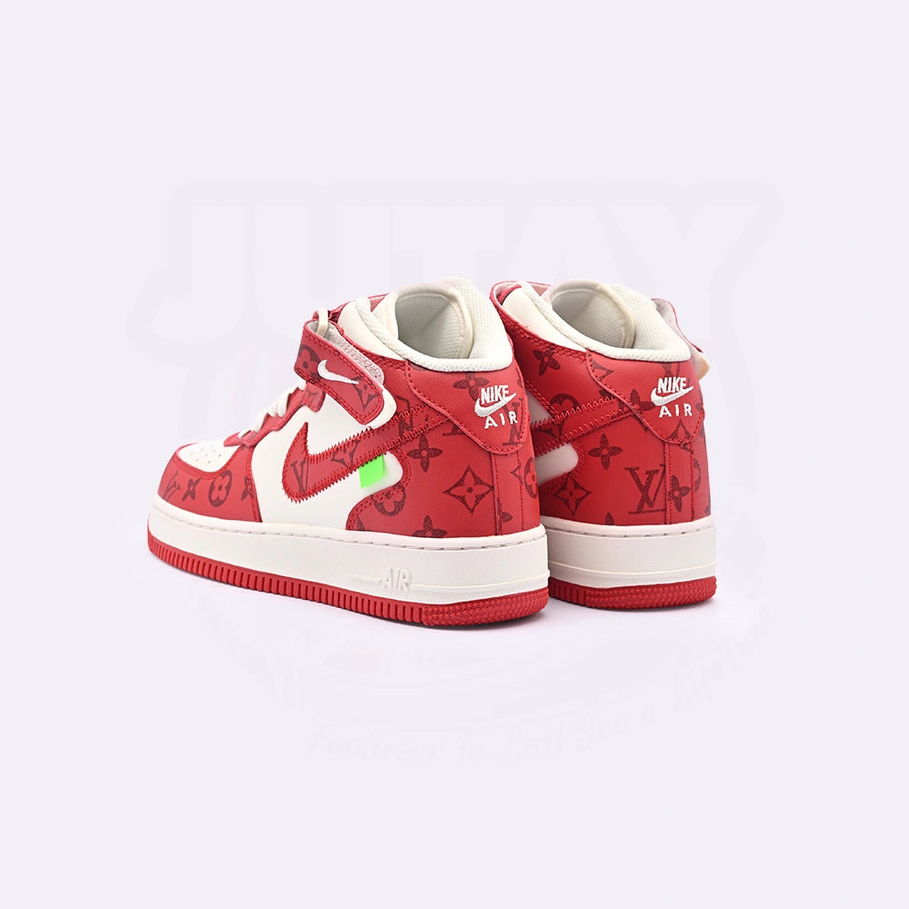 AIRFORCE 1 MIDS - WHITE RED