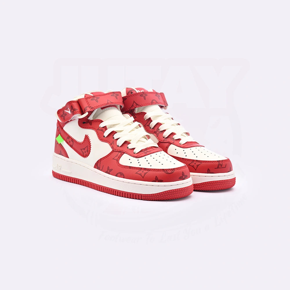 AIRFORCE 1 MIDS - WHITE RED