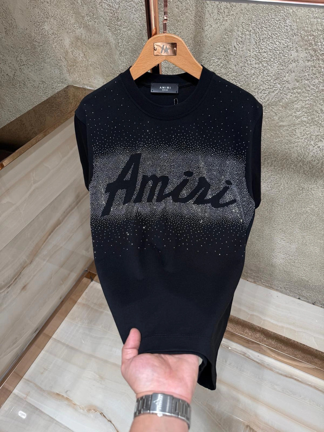 AM T-shirt - Black (JU 214)