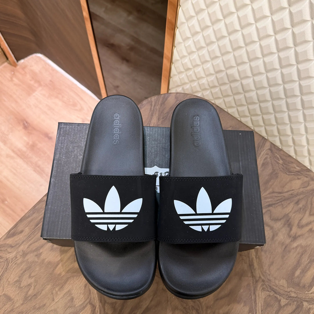 Cloudfoam Slides Lite Black White Slides For Men