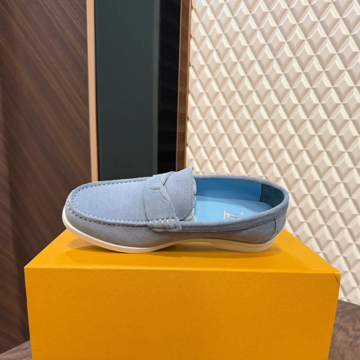 Croise Major Loafer Blue Real Suede For Men