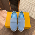 Croise Major Loafer Blue Real Suede For Men