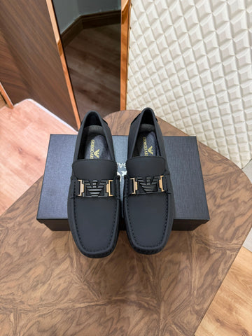 EMP LEATHER LOAFER - BLACK (SA037)