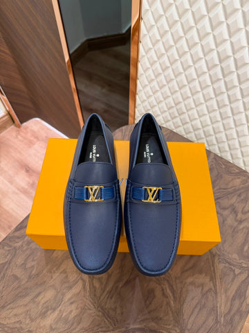 LOUI LEATHER LOAFER - BLUE (5027-2)