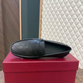 GUCC LEATHER LOAFER - BLACK (EMBOSSED G005)
