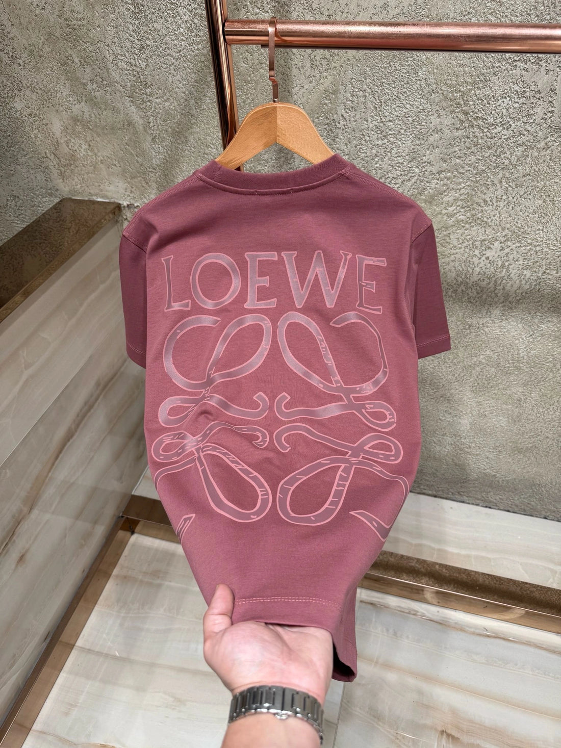 LOEW T-shirt - Dusty Rose (JU 162)
