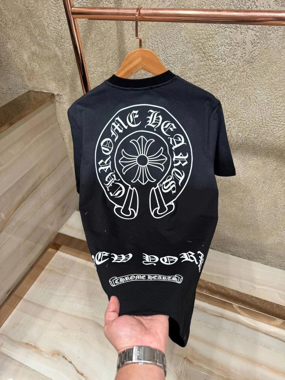 Chrome Hearts CH T-shirt  - Black (JU 118)