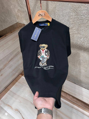 Polo Bear T-shirt - Black (JU 124)