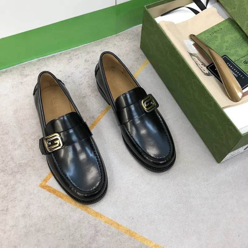 GG BUCKLE LOAFER - BLACK