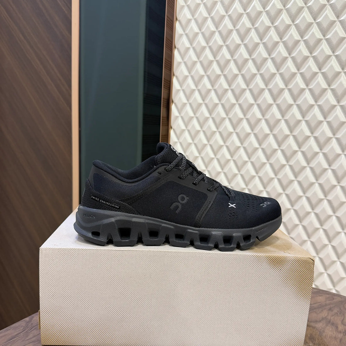 On Cloud X 5 All Black Runners For Men