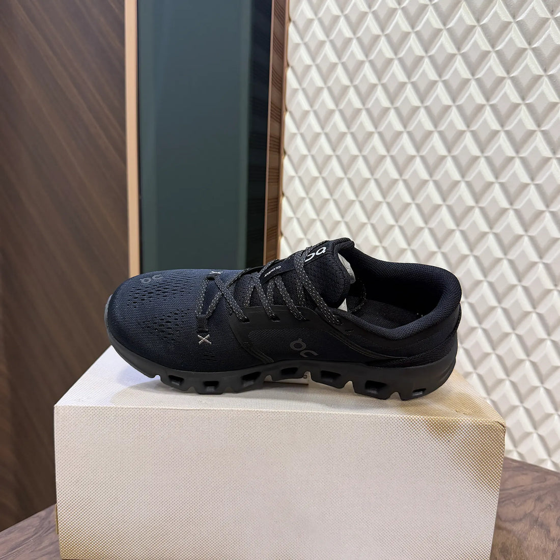 On Cloud X 5 All Black Runners For Men