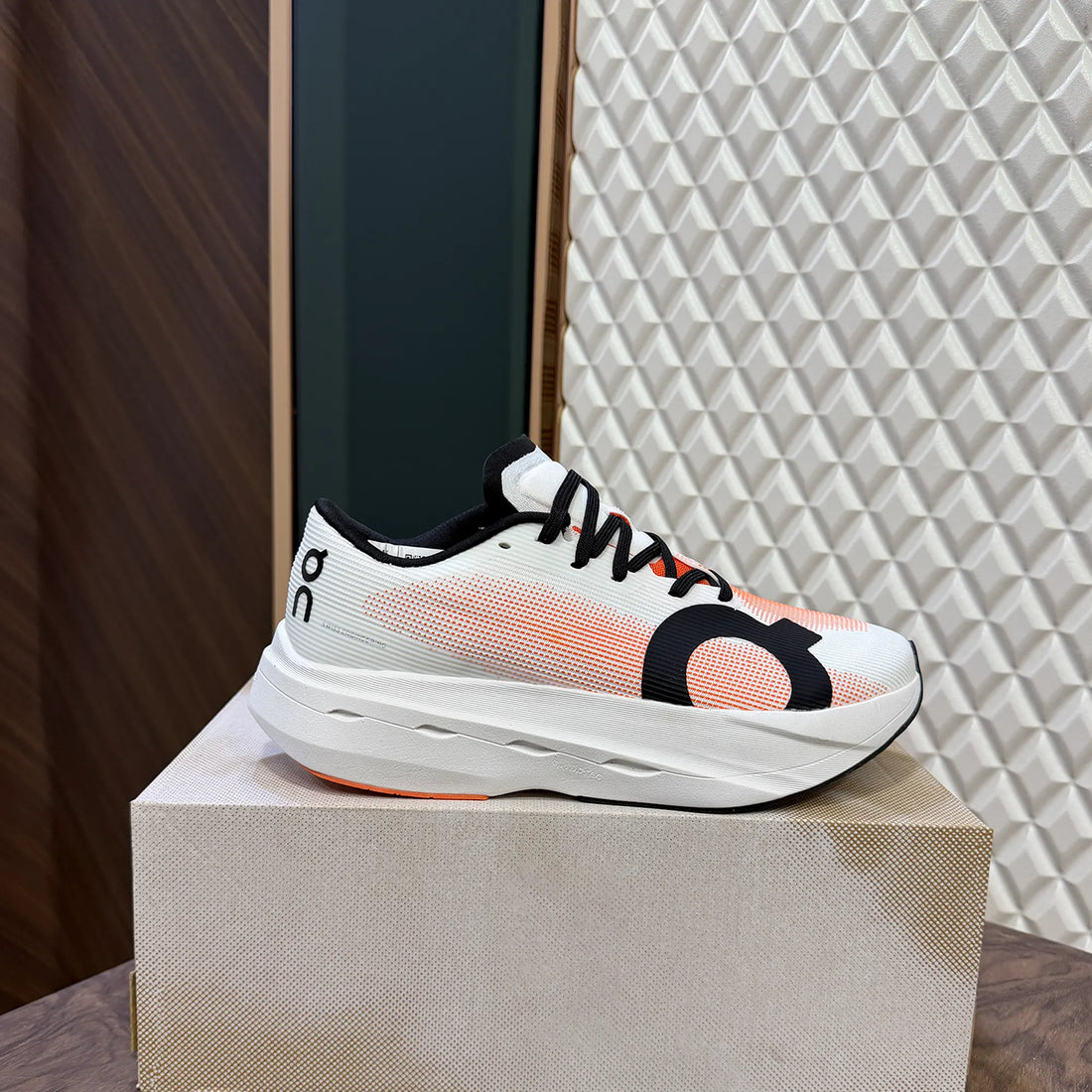 On Cloudboom Volt Ivory Sunstone Runners For Men