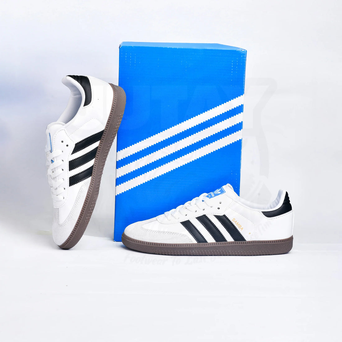 Samba White Black Gum Sneakers For Men
