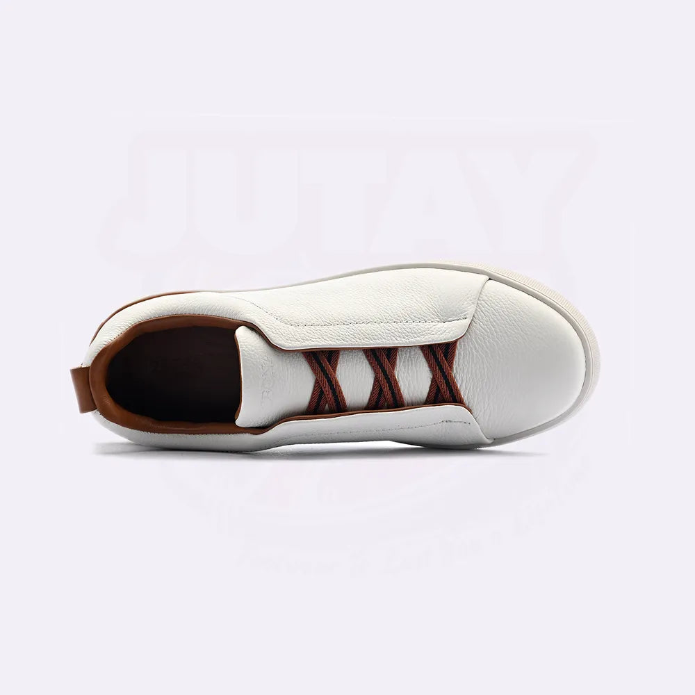 ZEGN TRIPLE STITCH - WHITE