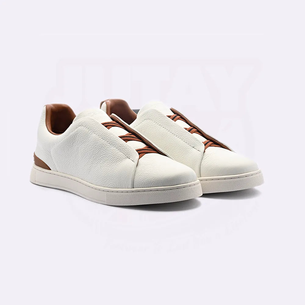 ZEGN TRIPLE STITCH - WHITE