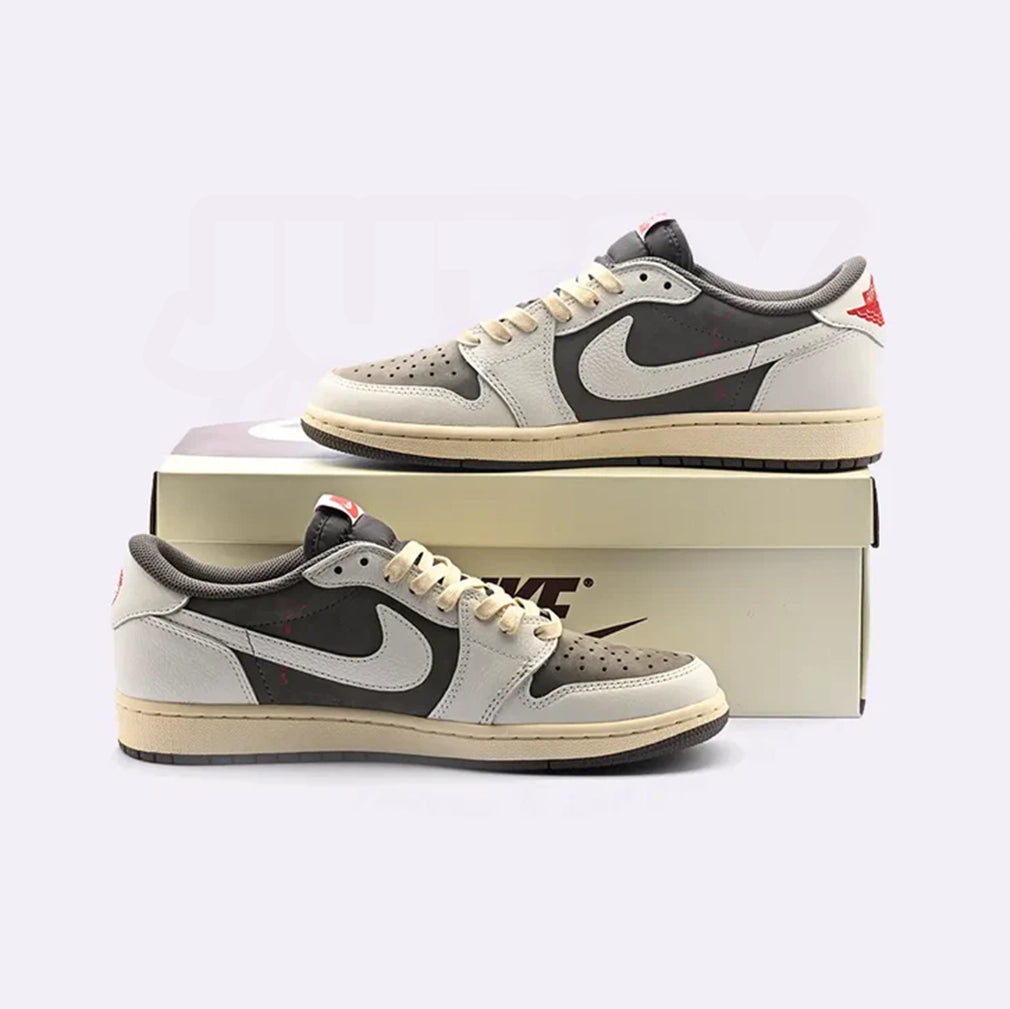 AJ 1 LOWS - REVERSE MOCHA ( DOT PERFECT)