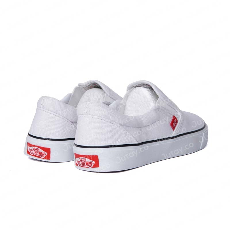 VANS SLIPON - ALL WHITE - Jutay.co