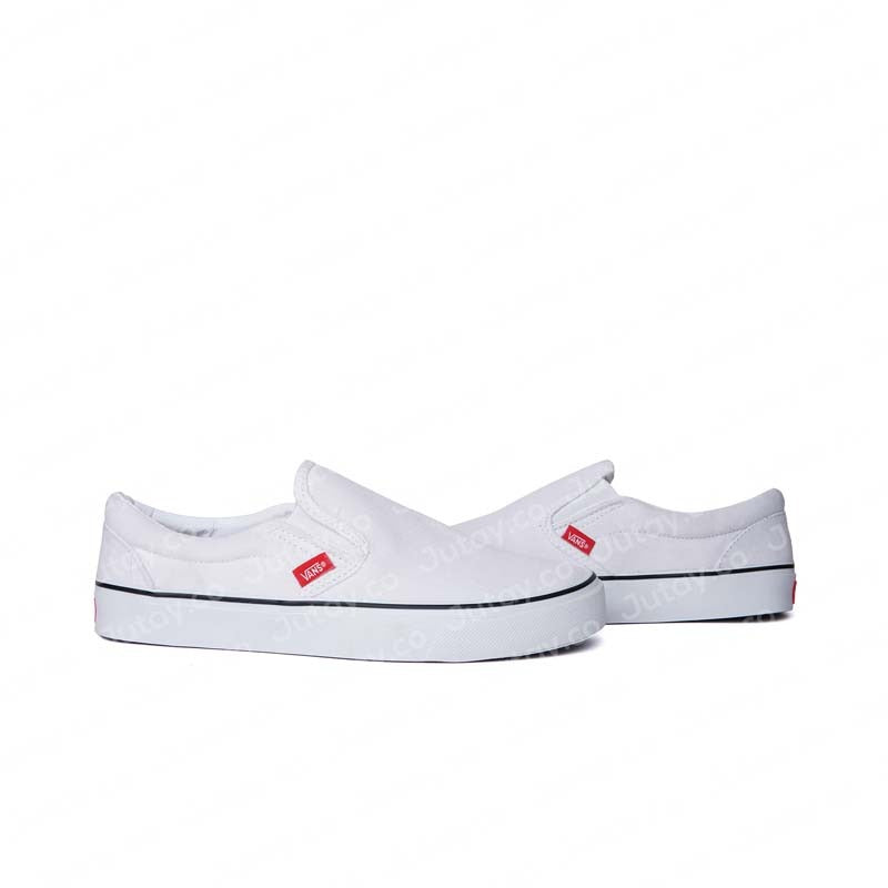 VANS SLIPON - ALL WHITE - Jutay.co