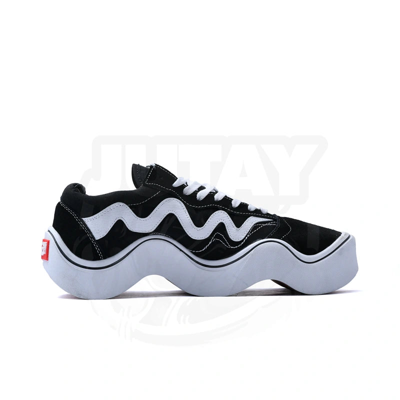 WAVY BLACK &amp; WHITE Shoes For Men &amp; Women